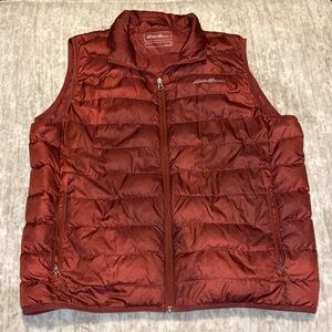 Eddie Bauer Red Puffer Vest
